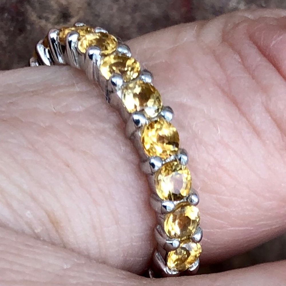 Pangea Mines Citrine eternity ring,